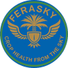 FeraSky badge, tagline CROP HEALTH FROM THE SKY