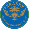 FeraSky badge, tagline CROP HEALTH FROM THE SKY